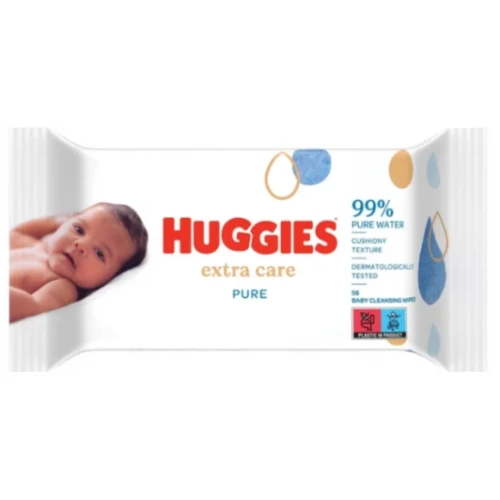 Servetele umede Huggies Pure Extra Care, 56 buc. cumpăra în Chișinau