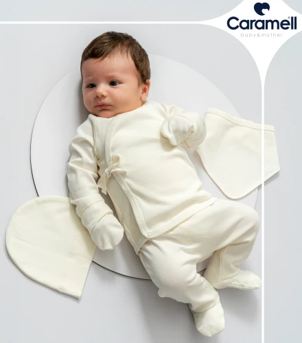 Комплект из 5 штук Caramell Uni Baby Ivory (1-3М) купить в Кишиневе