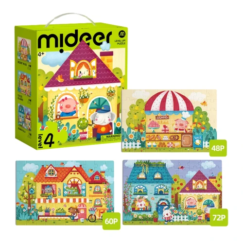 Puzzle Mideer Orășelul de basm, 3 în 1, nivelul 4, 180 elemente cumpăra în Chișinau