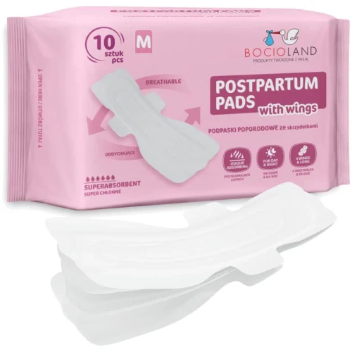 Послеродовые прокладки Bocioland Superabsorbent M, 10 шт. купить в Кишиневе
