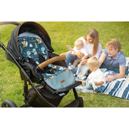 Вкладыш в коляску Caretero Sensillo Forest Glade Mint, 80x40 см купить в Кишиневе