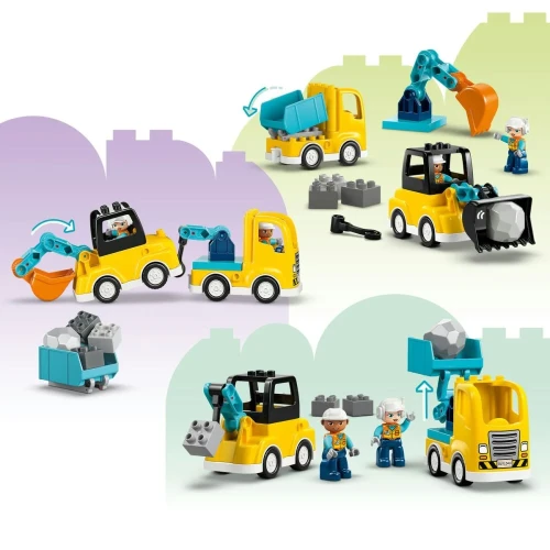 Конструкторы Lego Duplo 3 in 1 Construction Vehicles, 22 элемента купить в Кишиневе