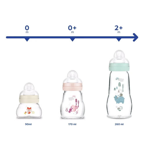 Biberon pentru bebeluși din sticla MAM Feel Good Forest Girl, 260 ml cumpăra în Chișinau