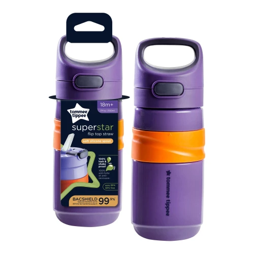 Cană cu pai Tommee Tippee Flip Top Purple (18 luni+), 530 ml cumpăra în Chișinau