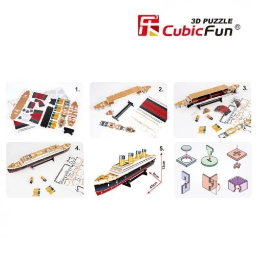Puzzle 3D Cubic Fun Titanic, 35 elemente cumpăra în Chișinau