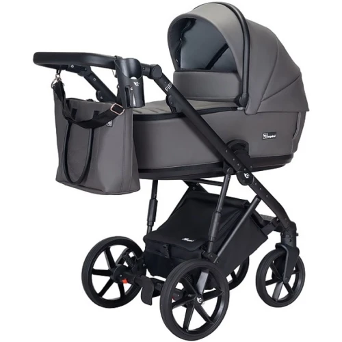 Carucior 2/1 Angelina Fibi Eco Leather Grey cumpăra în Chișinau