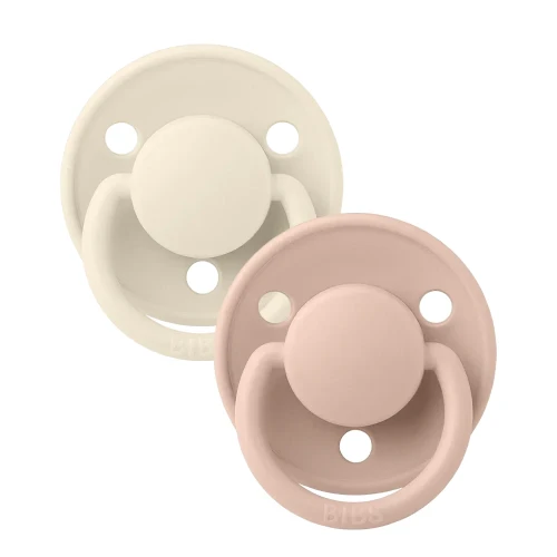 Suzetă rotundă din latex Bibs De Lux Ivory & Blush (0-6 luni), 2 buc. cumpăra în Chișinau