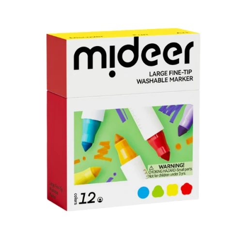 Set de markere Mideer lavabile cu vârf subțire, 12 bucăți cumpăra în Chișinau