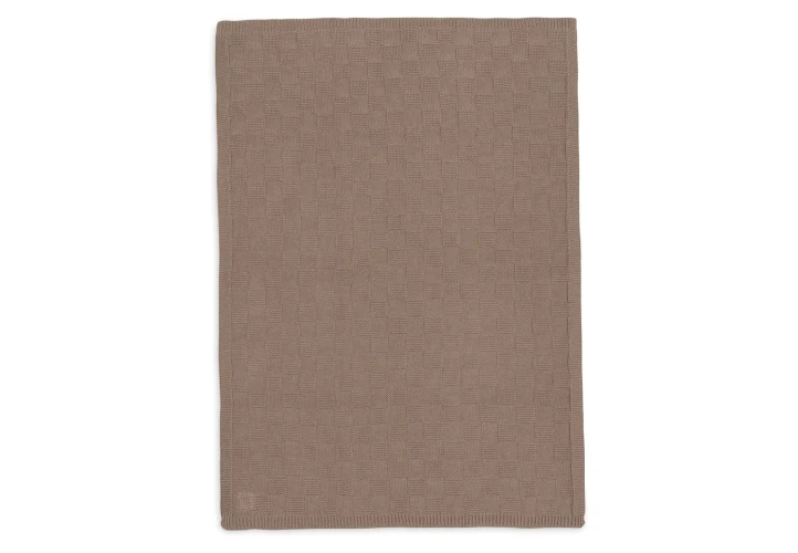 Păturică Jollein Box Knit GOTS Milky Coffee, 100x150 cm cumpăra în Chișinau