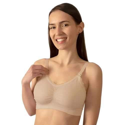 Бюстгальтер для кормления BabyOno Beige, размер E (80-85) купить в Кишиневе