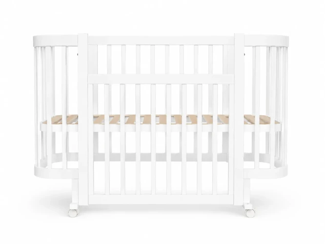 Set Pătuț Kuzea Miya White + Comoda-măsuță de înfășat HappyBaby Standart 800 PAL White cumpăra în Chișinau