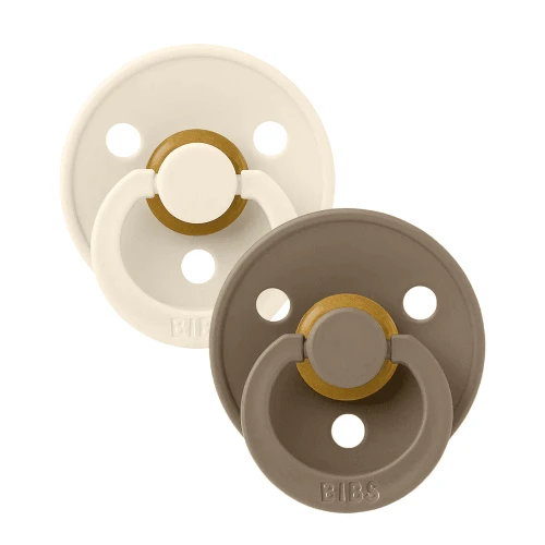 Suzetă rotundă din latex Bibs Colour Ivory & Dark Oak (0-6 luni), 2 buc. cumpăra în Chișinau