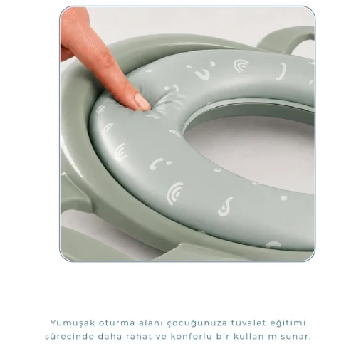 Colac pentru WC copii BabyJem Mega Soft Green, 18 luni+ cumpăra în Chișinau