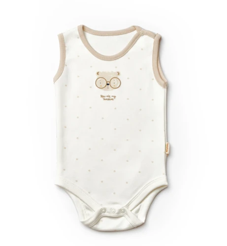 Body fără mânecă BabyCosy Ivory & Ecru, 2 buc. (9-12L) cumpăra în Chișinau