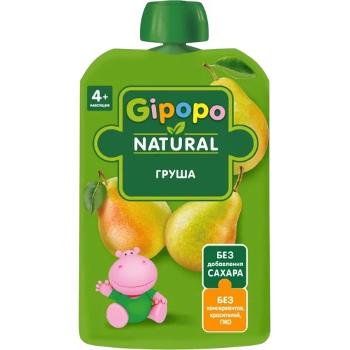 Пюре Gipopo из груши (4 месяцев+), 90 г купить в Кишиневе
