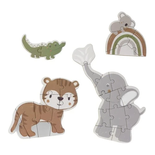 Set de puzzle evolutive Premaman Little Savane, 4 puzzle-uri, 2-12 piese cumpăra în Chișinau
