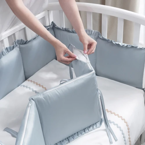 Lenjerie de patut Perina Toys Sateen Collection Acvamarin (6 piese), 120x60 cm cumpăra în Chișinau