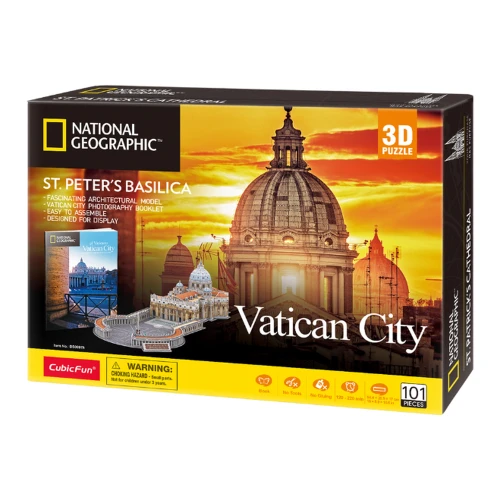 Puzzle 3D CubicFun National Geographic Catedrala Sfântul Petru, 101 elemente cumpăra în Chișinau