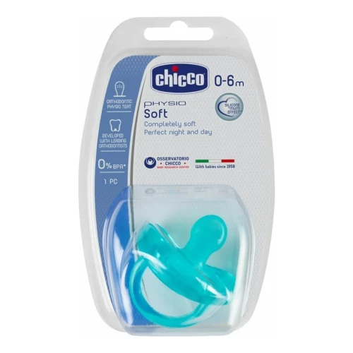 Suzetă ortodontică din silicon Chicco Blue 0-6 luni cumpăra în Chișinau