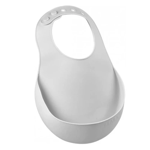 Bavetă din silicon Beaba Light Grey cumpăra în Chișinau
