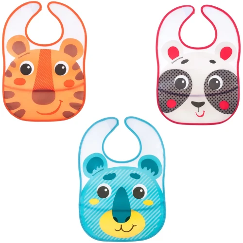 Слюнявчик на липучке с карманом Canpol babies Hello Little купить в Кишиневе