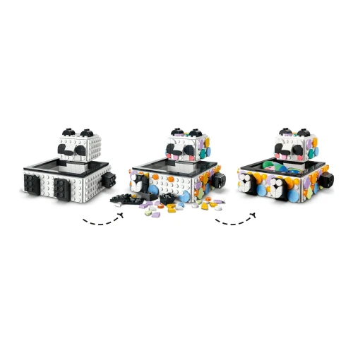 Set construcție Lego DOTS Cute Panda Tray 41959, 517 elemente cumpăra în Chișinau