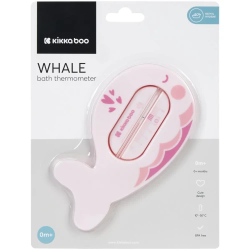 Termometru pentru baie KikkaBoo Whale Pink cumpăra în Chișinau