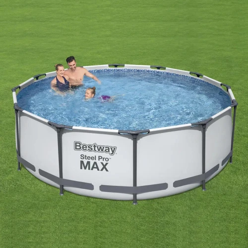 Бассейн для детей Bestway Steel Pro Max + фильтрующий насос 2006 л/ч, 9150 литров купить в Кишиневе
