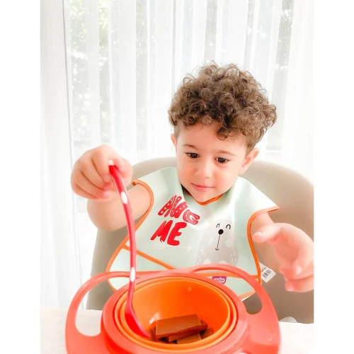 Многофункциональная миска с крышкой BabyJem Amazing Bowl Orange купить в Кишиневе