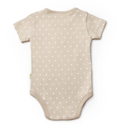 Body cu mânecă scurtă BabyCosy Ivory & Ecru, 2 buc. (12-18L) cumpăra în Chișinau