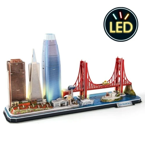 Puzzle 3D Cubic Fun San Francisco, 90 elemente cumpăra în Chișinau