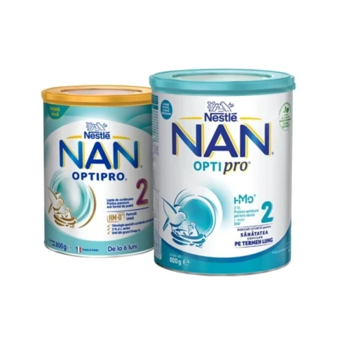 Смесь для новорожденных Nestle NAN 2 OPTIPRO (6-12 мес), 800 г купить в Кишиневе