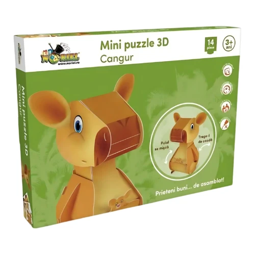 Мини-пазл 3D Noriel Кенгуру, 14 элементов купить в Кишиневе