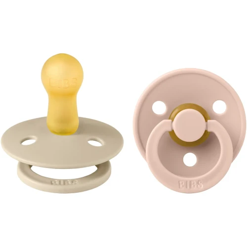 Пустышка круглая латексная Bibs Colour Vanilla & Blush (6-18 мес), 2 шт. купить в Кишиневе