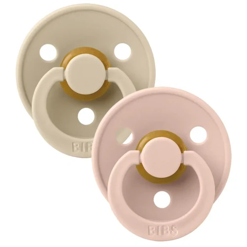 Пустышка круглая латексная Bibs Colour Vanilla & Blush (6-18 мес), 2 шт. купить в Кишиневе