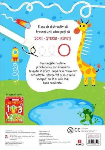 Carte Linii și litere. Scrie, șterge, repetă! cumpăra în Chișinau
