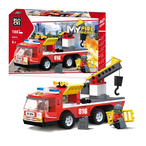 Set construcție Blocki MyFireBrigade Mașina de Pompieri, 188 elemente cumpăra în Chișinau