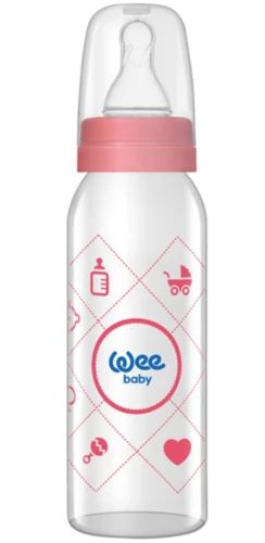 Бутылочка стеклянная для младенцев Weebaby, 250 мл купить в Кишиневе