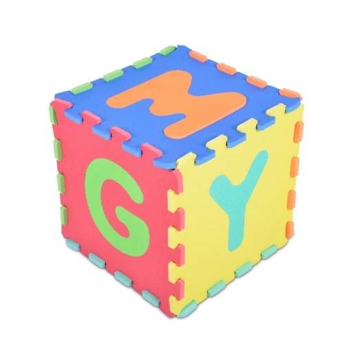 Детский коврик Moni Puzzle Alphabet Multicolor, 32x32x1 см, 26 шт. купить в Кишиневе