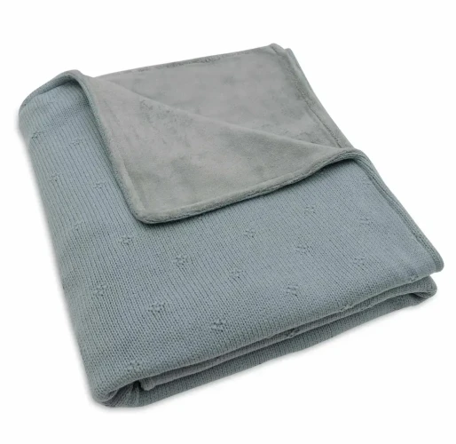 Păturică Jollein Cosy Knit Sea Green/Velvet, 75x100 cm cumpăra în Chișinau