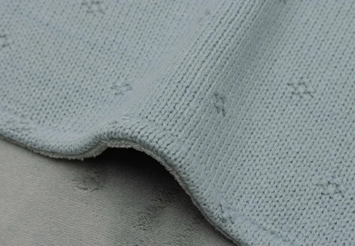 Păturică Jollein Cosy Knit Sea Green/Velvet, 75x100 cm cumpăra în Chișinau