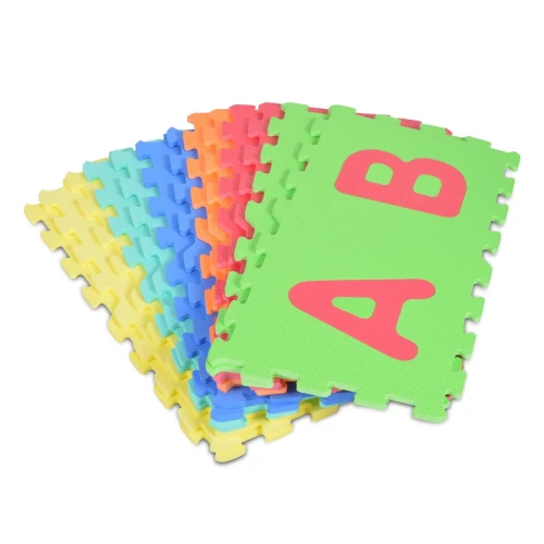Детский коврик Moni Puzzle Alphabet Multicolor, 32x32x1 см, 26 шт. купить в Кишиневе