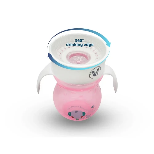 Cana anti-vărsare Moni Magical Cup 360 Pink (6 luni+), 270 ml cumpăra în Chișinau
