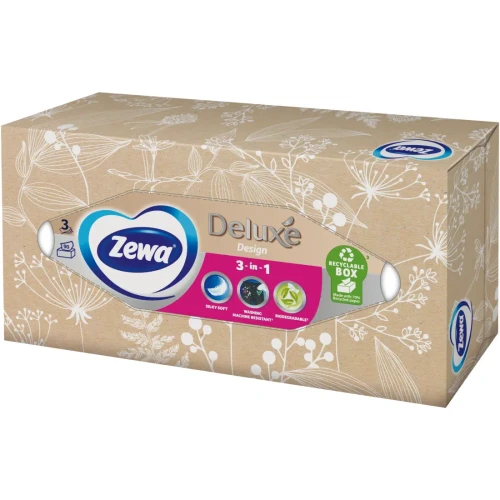 Servetele uscate Zewa Deluxe Design in sort. (3 straturi), 90 buc. cumpăra în Chișinau