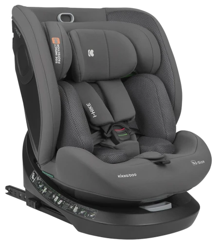 Scaun auto 40-150 cm (i-Size) Isofix Kikkaboo i-Hike Dark Grey, rotativ 360 cumpăra în Chișinau