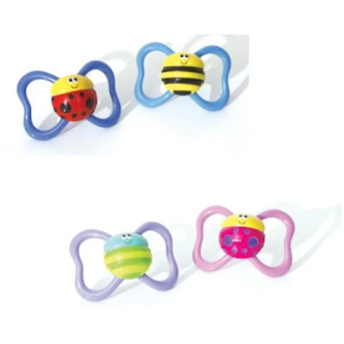Suzetă rotundă din silicon Nuby Funny bugs 6-18 luni albastră cumpăra în Chișinau