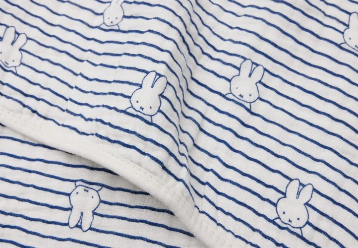 Păturică Jollein Muslin Miffy Stripe Navy, 75x100 cm cumpăra în Chișinau