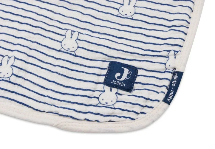 Păturică Jollein Muslin Miffy Stripe Navy, 75x100 cm cumpăra în Chișinau
