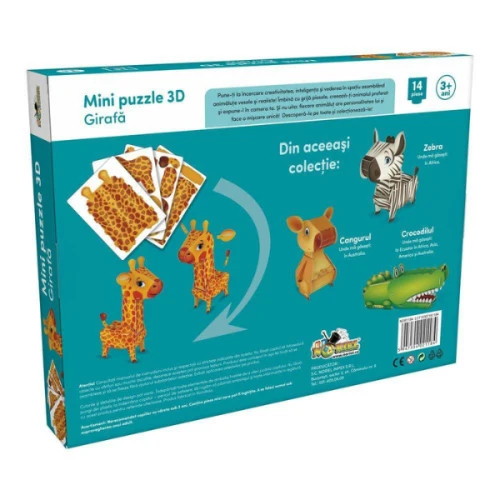 Puzzle 3D Toys Outlet Girafa, 14 piese cumpăra în Chișinau