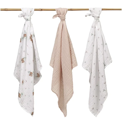 Пелёнки из муслина BabyOno Extra Soft Beige (70x70 см), 3 шт. купить в Кишиневе